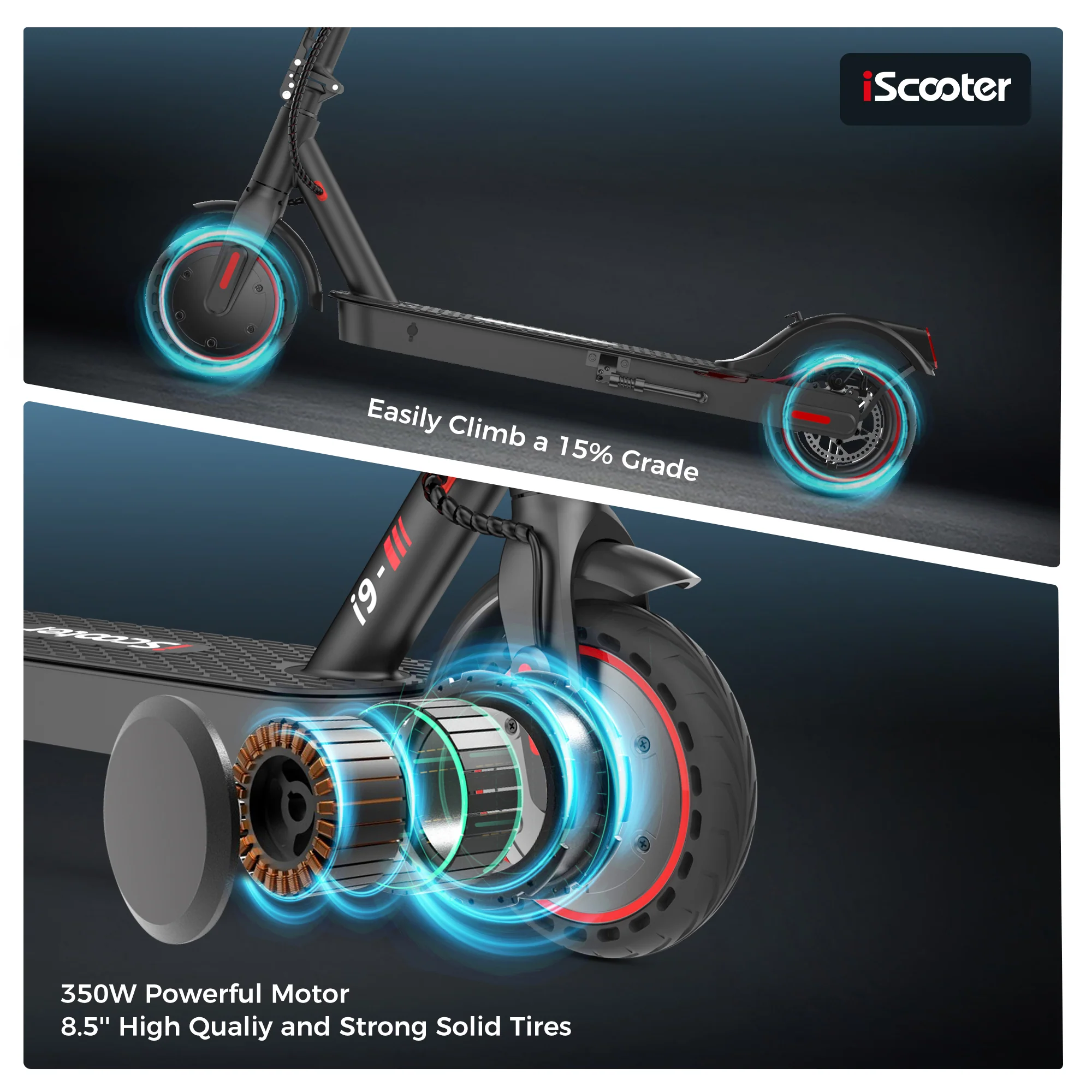 iScooter i9 Commuter Electric Scooter - Image 4