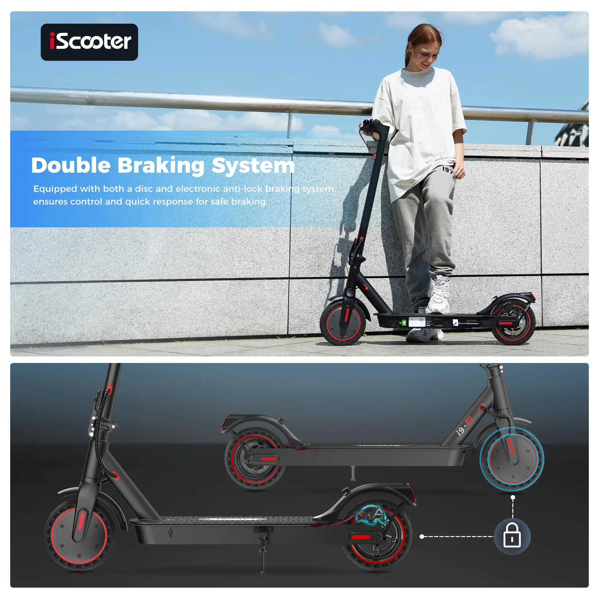 iScooter i9 Commuter Electric Scooter - Image 8
