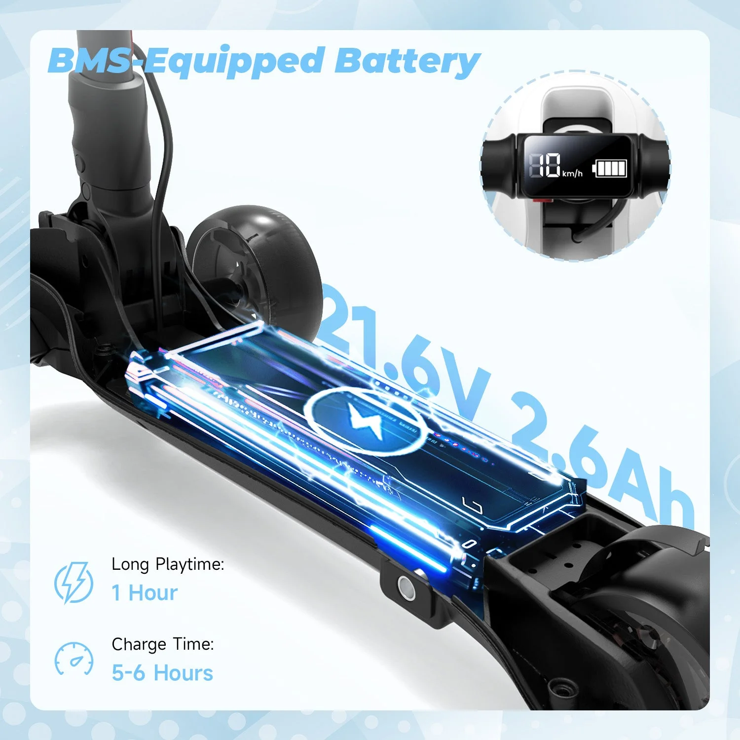 B2 Kids 3 Wheels Electric Scooter - Image 6