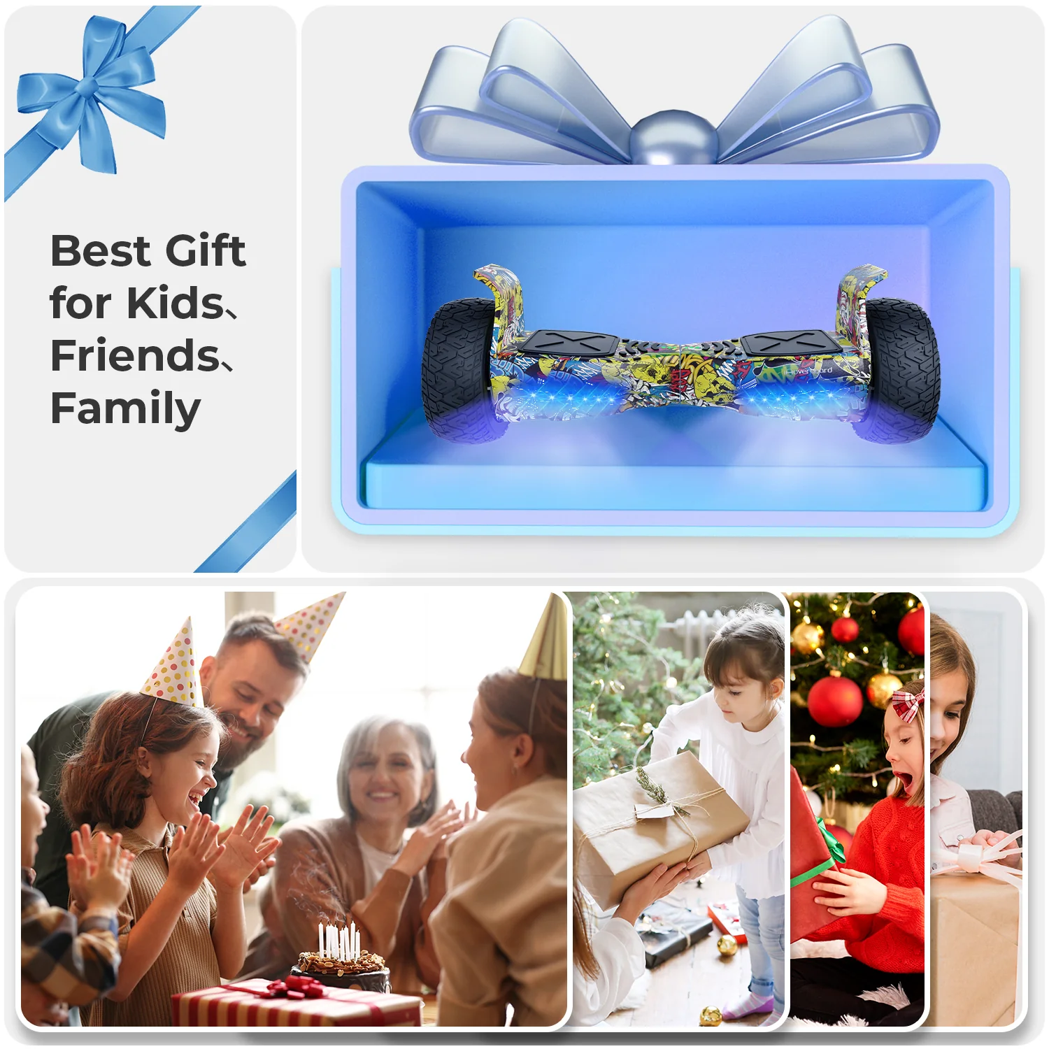 8.5" H8Max Off Road Hoverboard with Bluetooth Music and LED Lights - Self Balancing System - Image 10