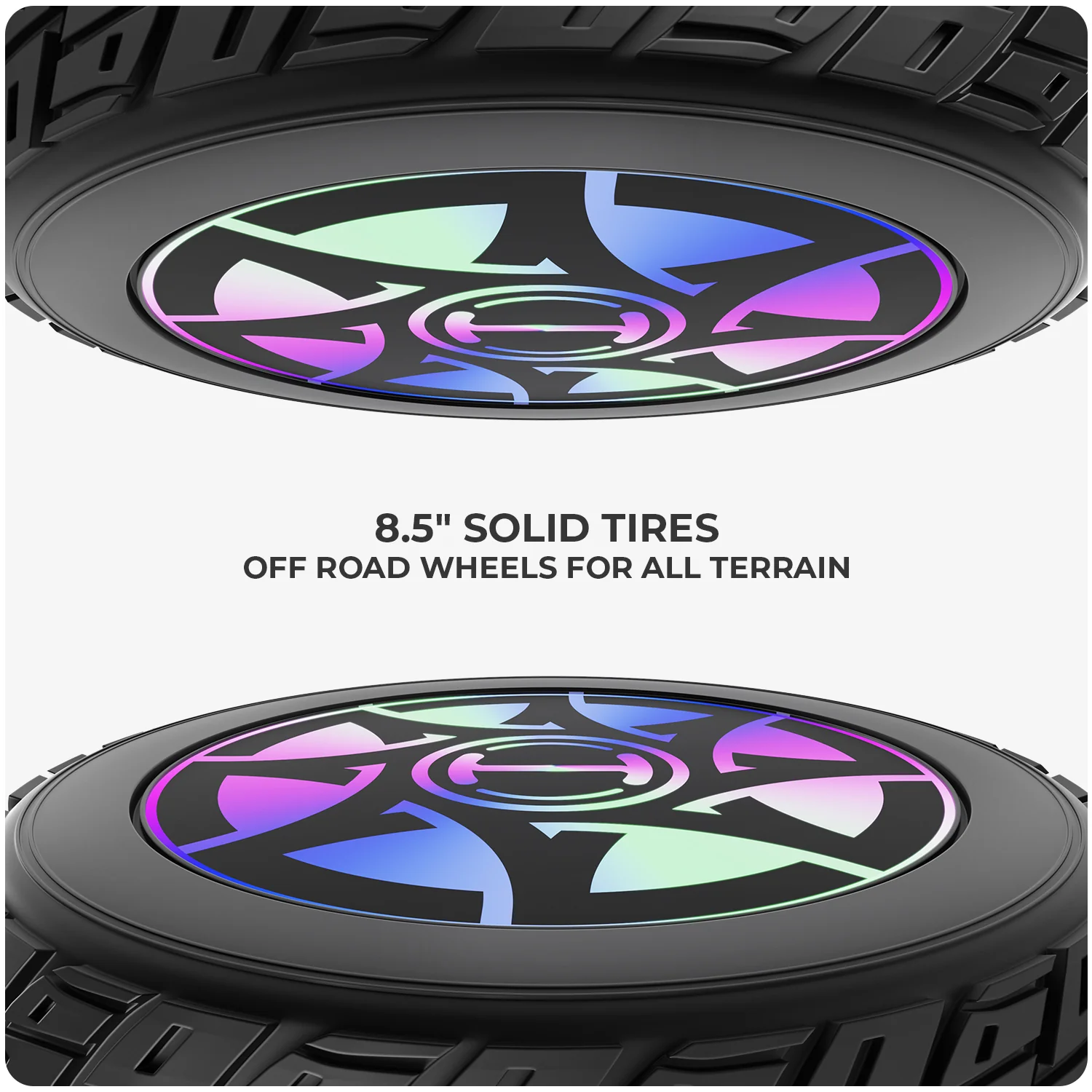 8.5" H8Max Off Road Hoverboard with Bluetooth Music and LED Lights - Self Balancing System - Image 7