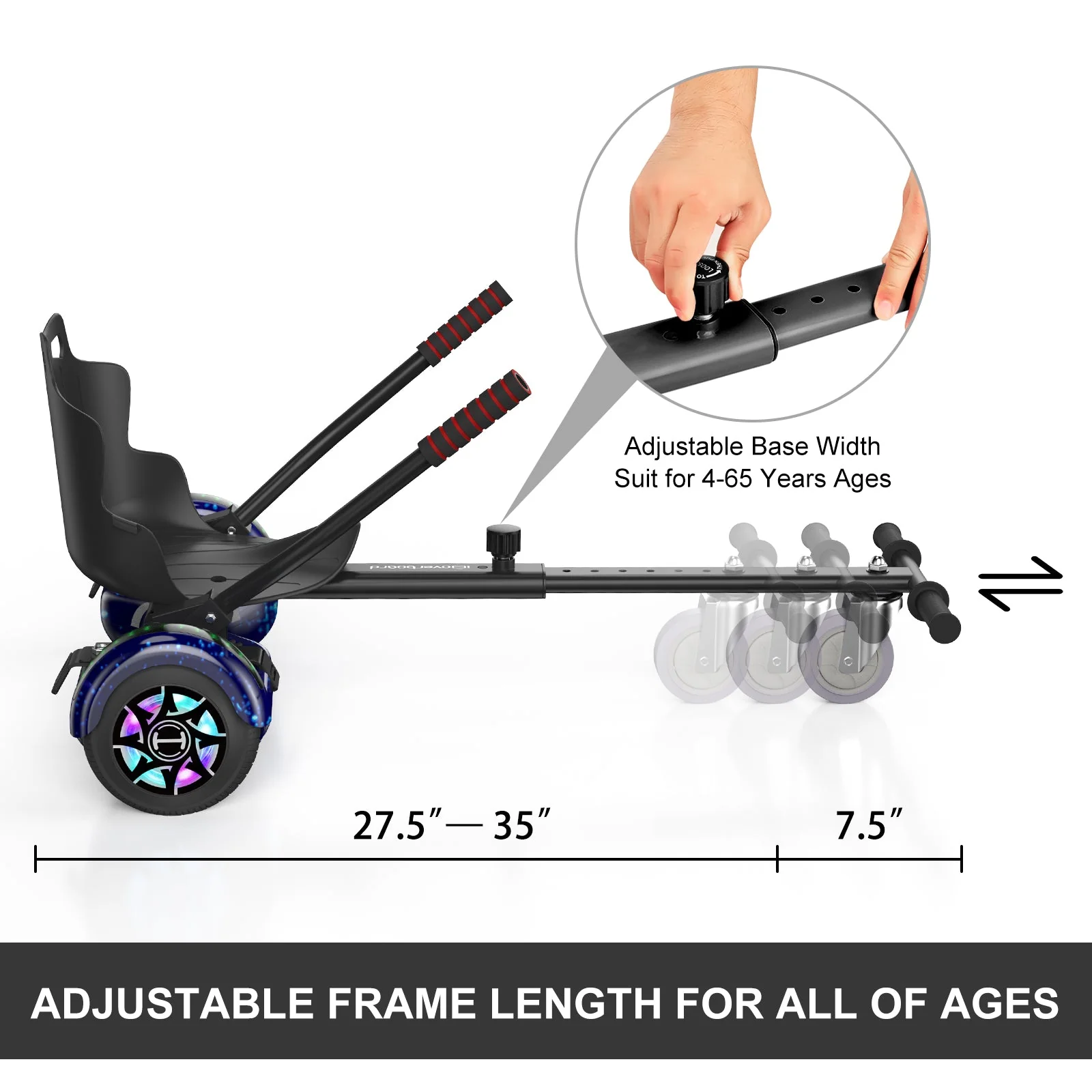 K3 Hoverboard Go Kart(NOT compatible with H1 Hoverboard) - Image 9