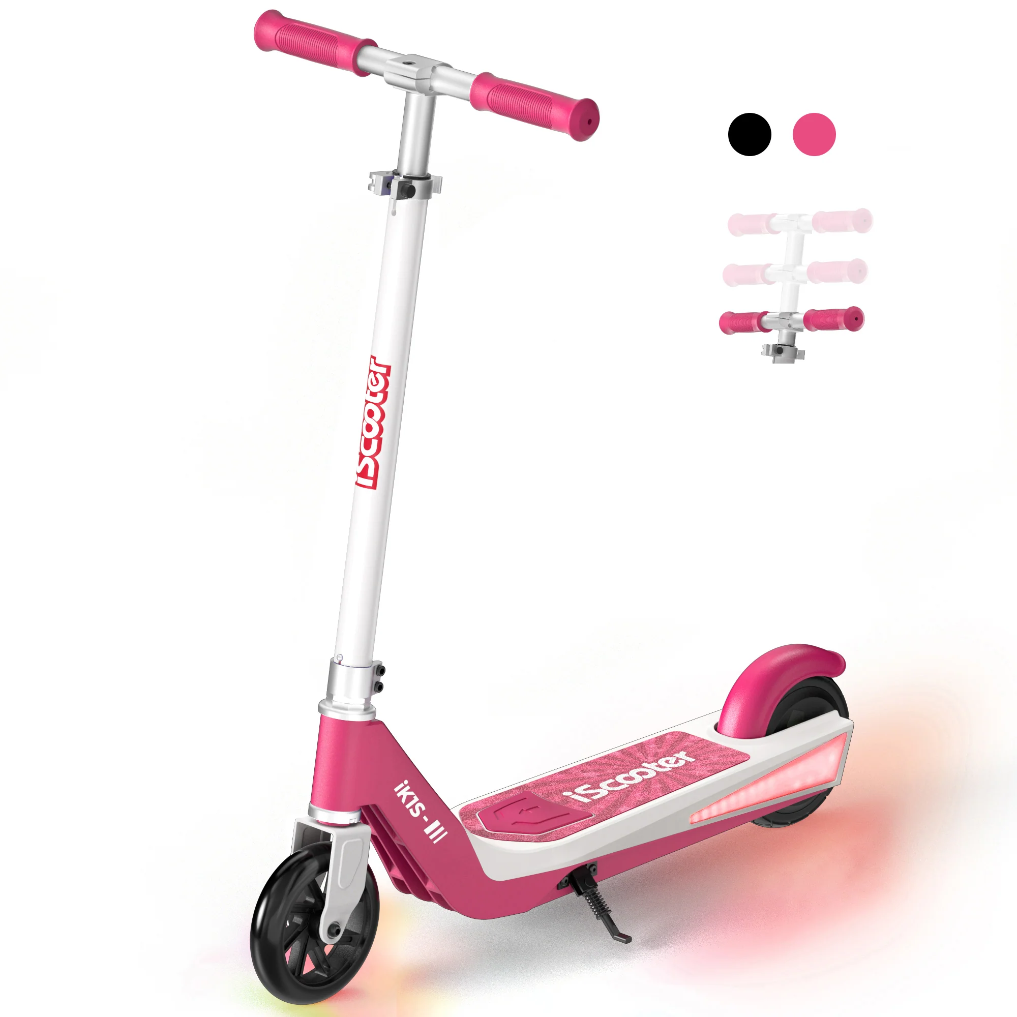 iK1S / B2 Kids Electric Scooter with Colorful Flashing Wheels - Image 10