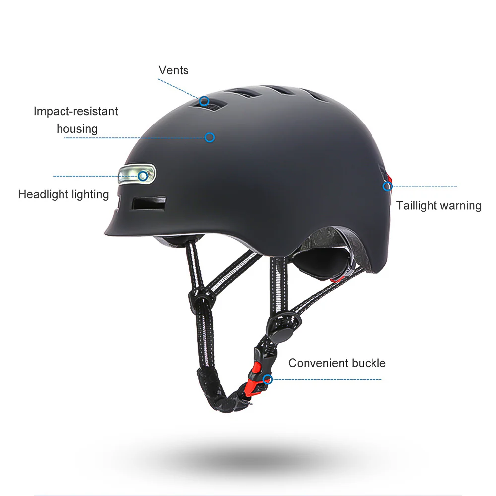 Electric Scooter Helmet with LED Light - Image 3