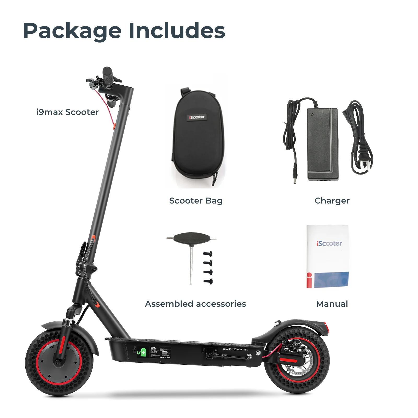 iScooter i9Max 500W Commuting Electric Scooter - Image 10