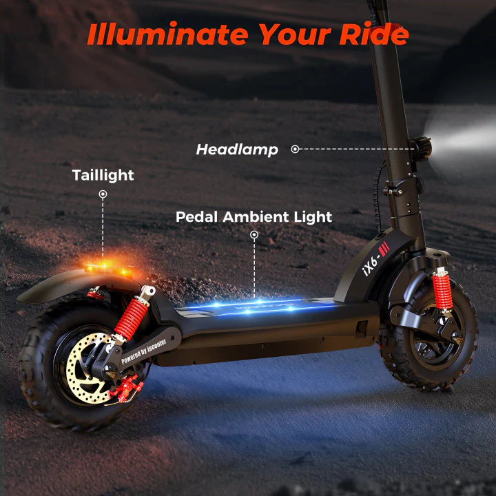 iScooter iX-Series 1200W Off Road Electric Scooter - Image 3
