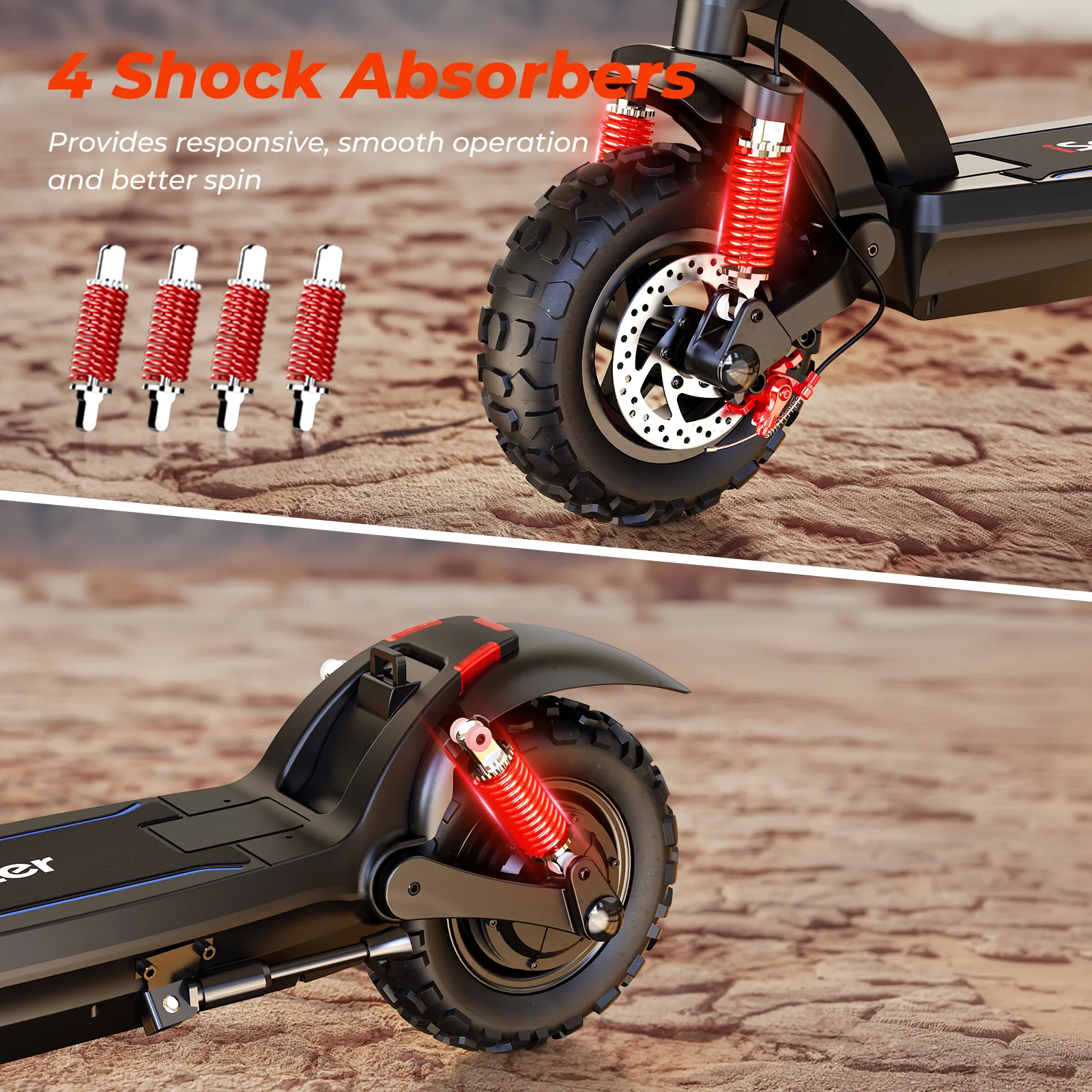 iScooter iX-Series 1200W Off Road Electric Scooter - Image 7