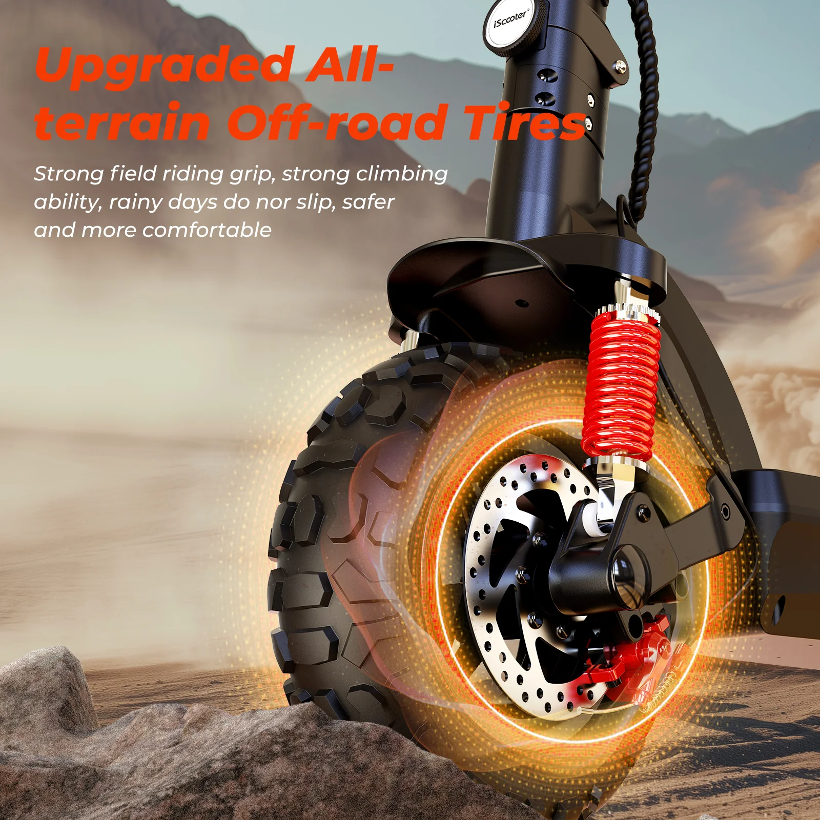 iScooter iX-Series 1200W Off Road Electric Scooter - Image 8