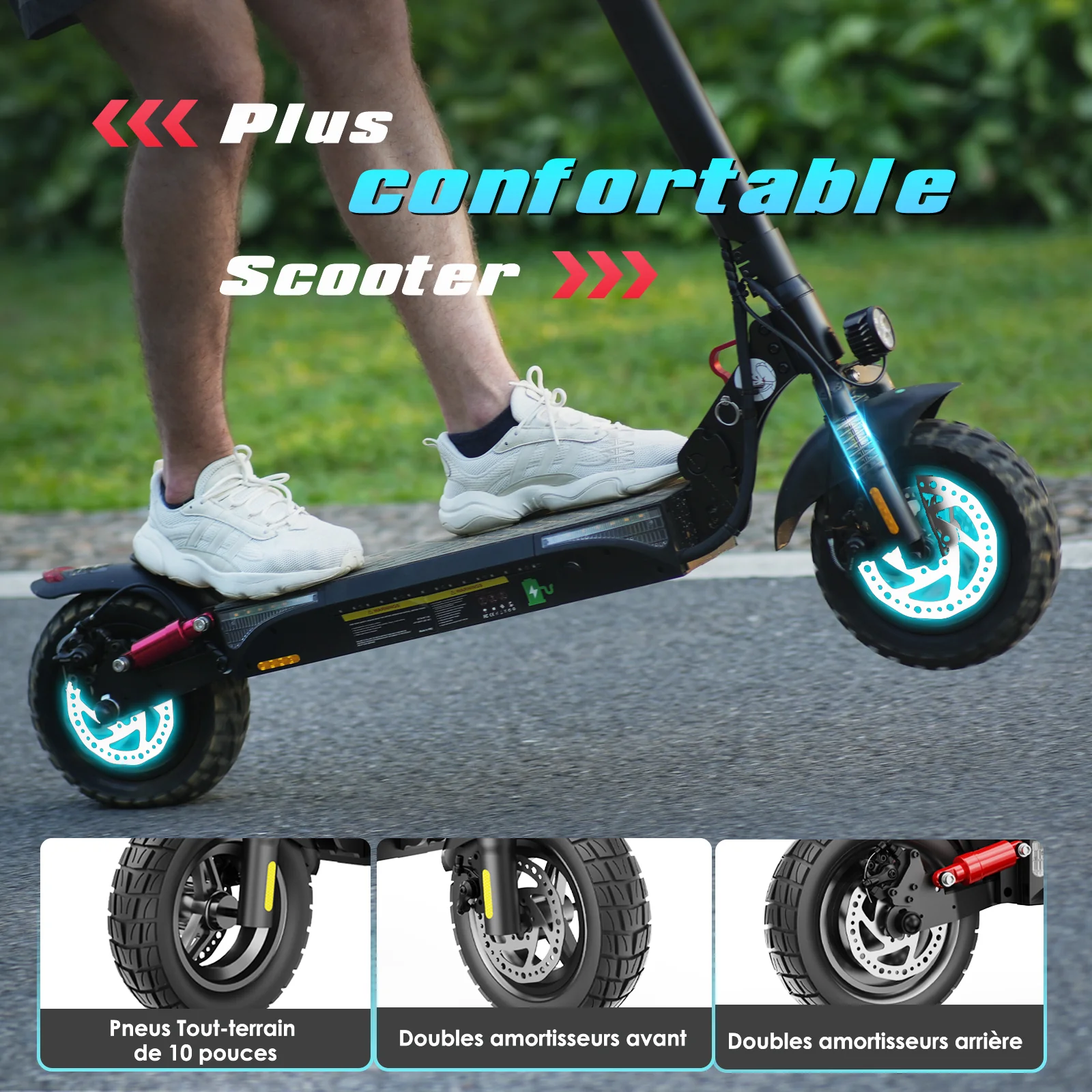 iScooter iX3 800W Off Road Electric Scooter - Image 3