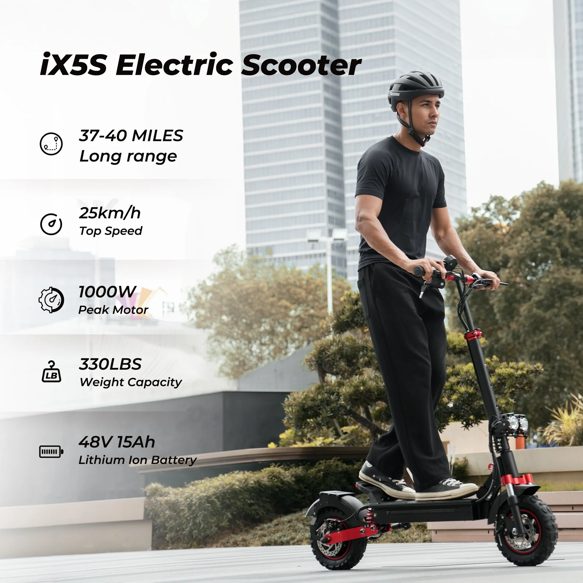 iScooter iX5 / iX5S 1000W Off Road Electric Scooter - Image 10
