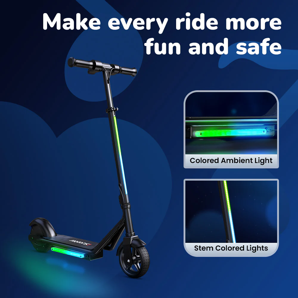 iScooter iK3Pro/iK1S Electric Scooter for Kids with Colorful Lights - Image 12