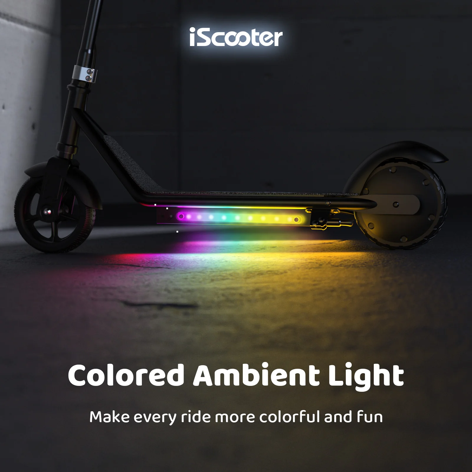 iScooter iK3Pro/iK1S Electric Scooter for Kids with Colorful Lights - Image 20