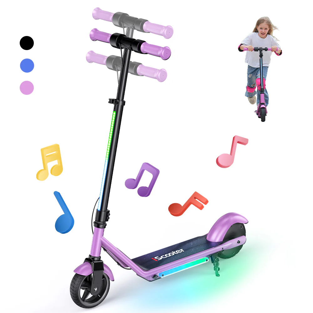 iScooter iK3Pro/iK1S Electric Scooter for Kids with Colorful Lights - Image 22