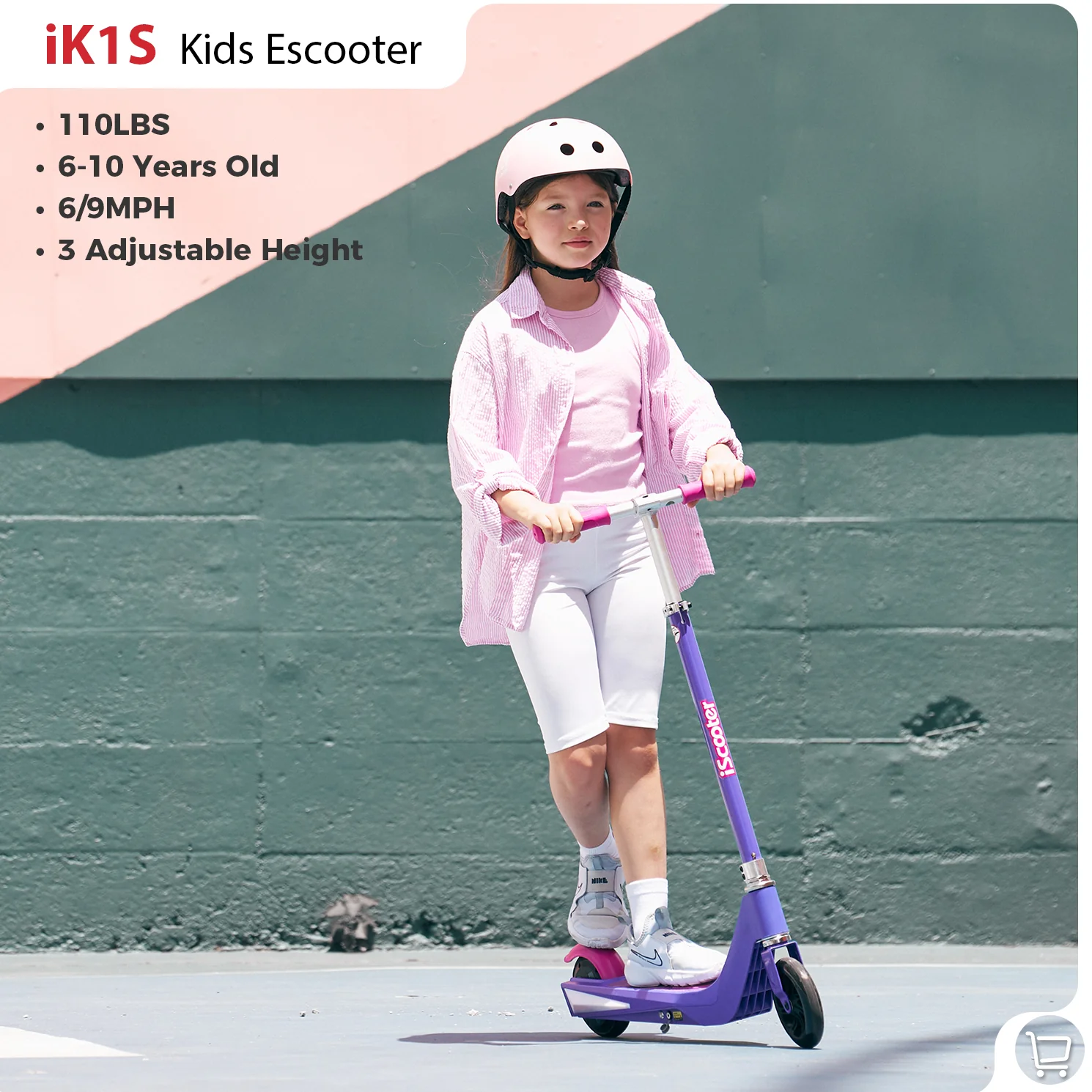 iScooter iK3Pro/iK1S Electric Scooter for Kids with Colorful Lights - Image 27