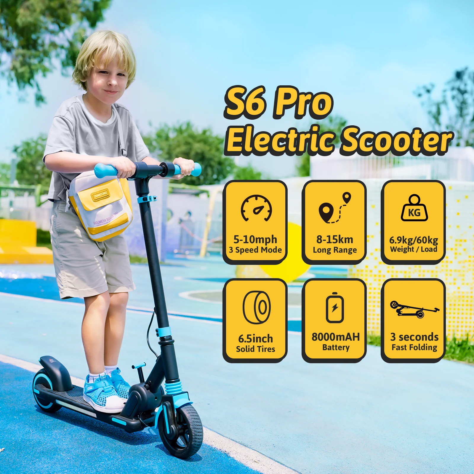 iScooter iK3Pro/iK1S Electric Scooter for Kids with Colorful Lights - Image 31