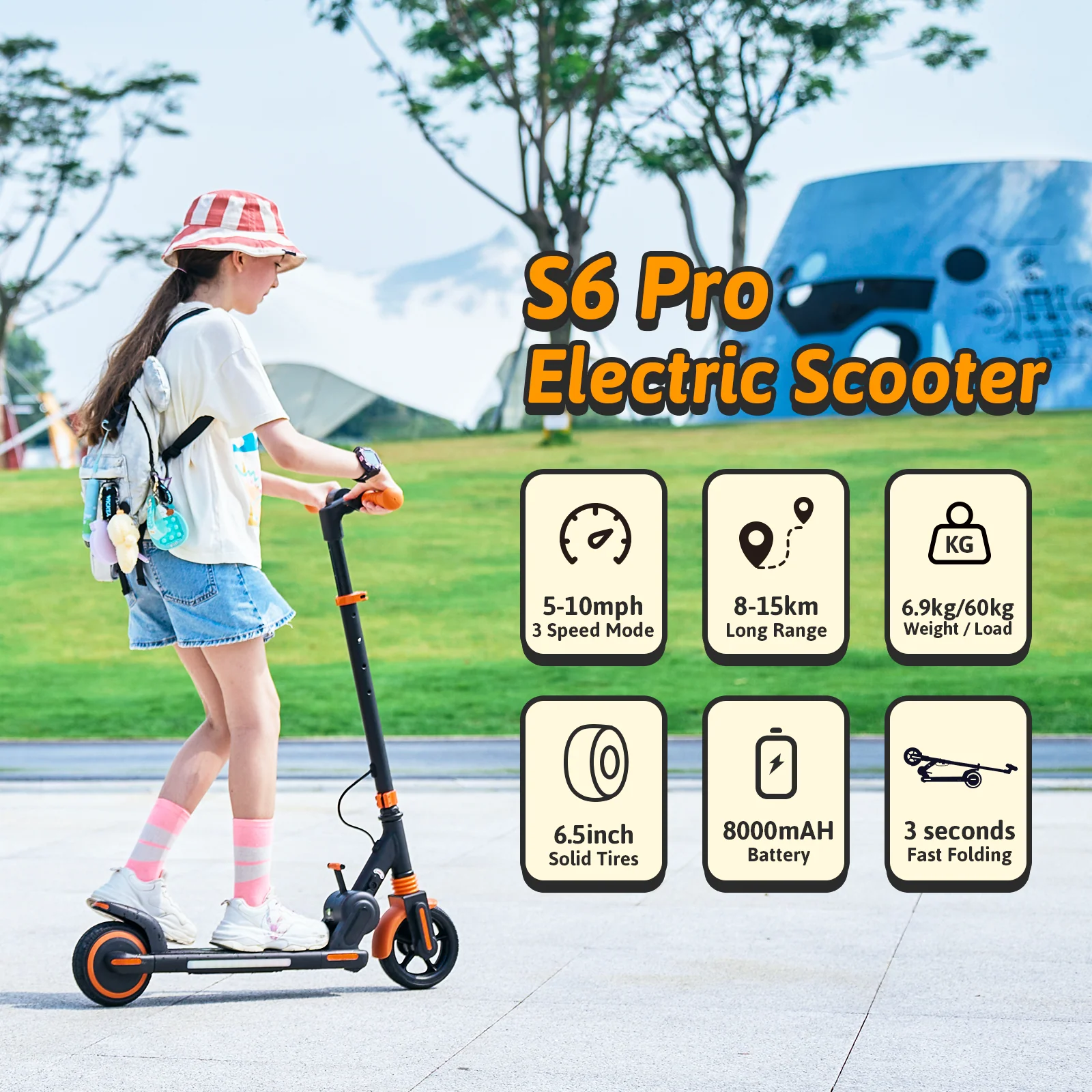 iScooter iK3Pro/iK1S Electric Scooter for Kids with Colorful Lights - Image 32