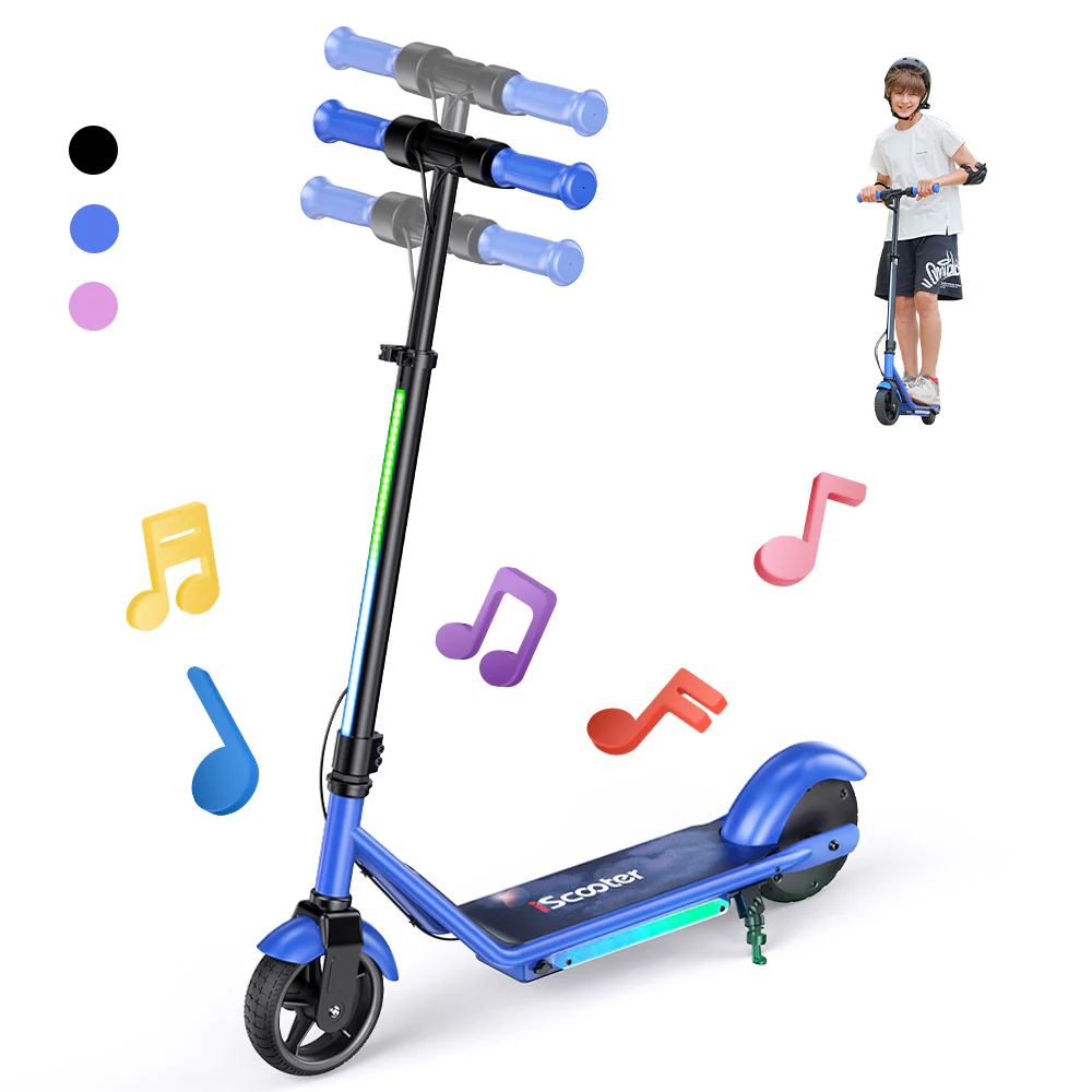 iScooter iK3Pro/iK1S Electric Scooter for Kids with Colorful Lights - Image 4