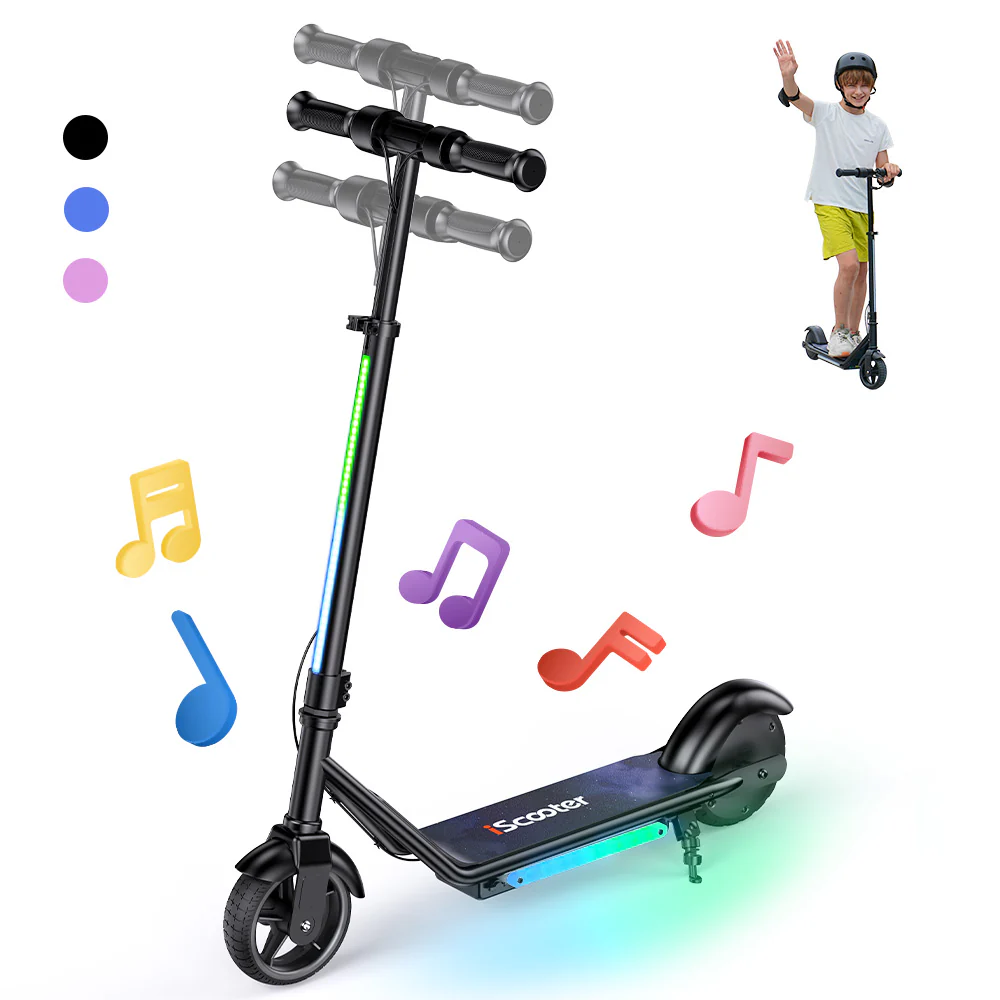 iScooter iK3Pro/iK1S Electric Scooter for Kids with Colorful Lights - Image 5